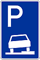 Verkehrzeichen Parken auf Gehwegen