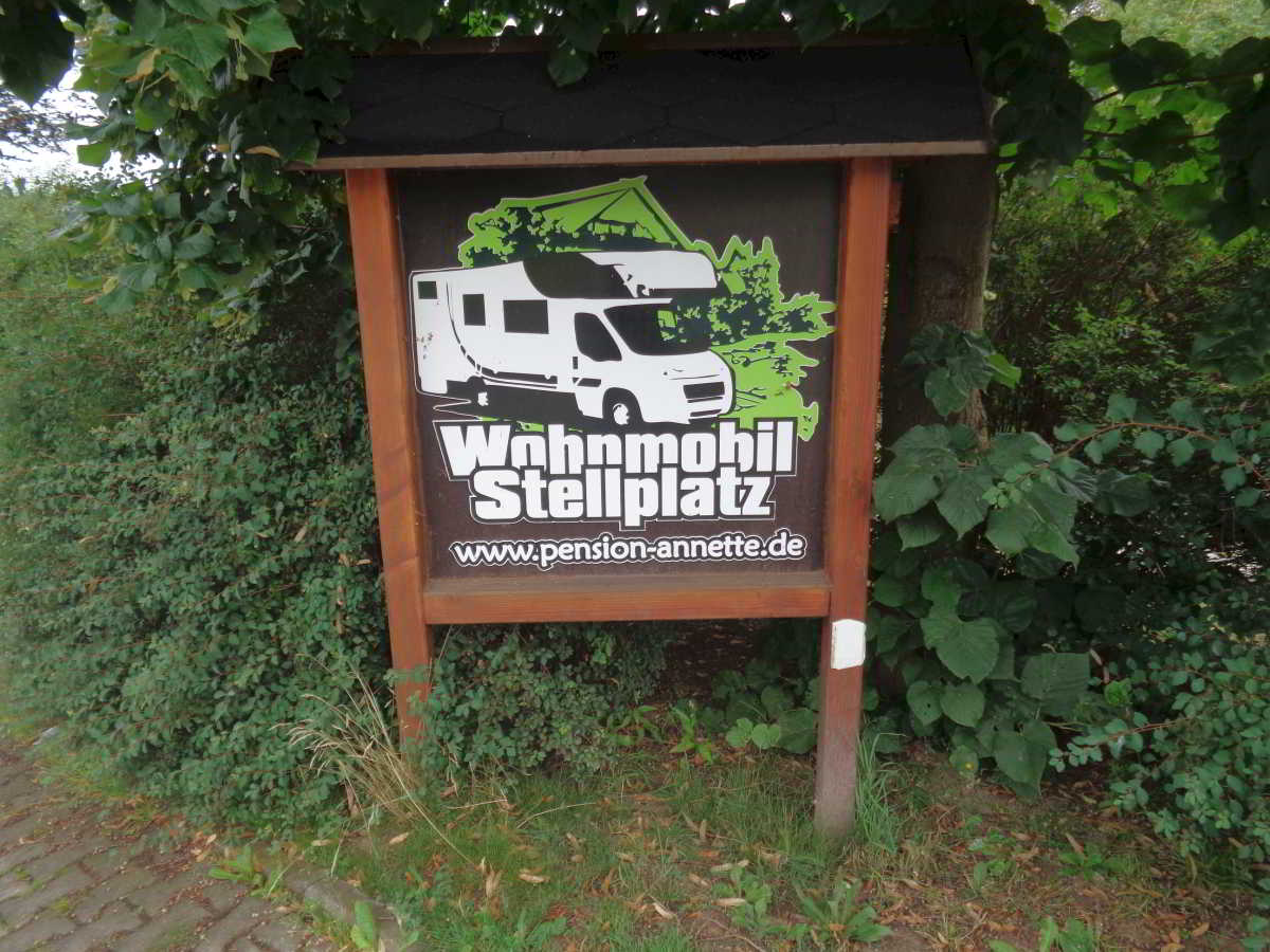 Wohnmobilstellplatz der Pension Annette Wohnmobilstellplatz der Pension Annette
