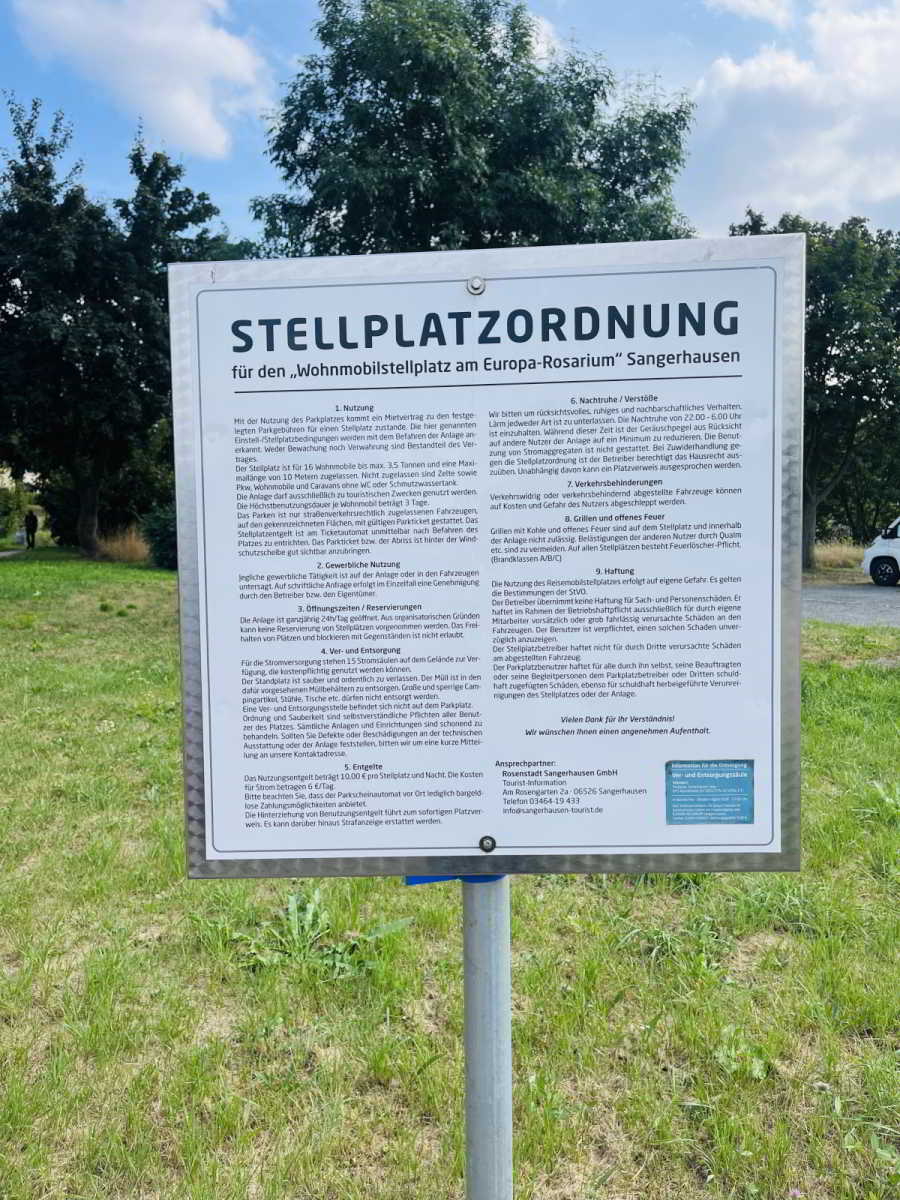 Wohnmobilstellplatz an der Probstmühle Wohnmobilstellplatz an der Probstmühle in Sangerhausen