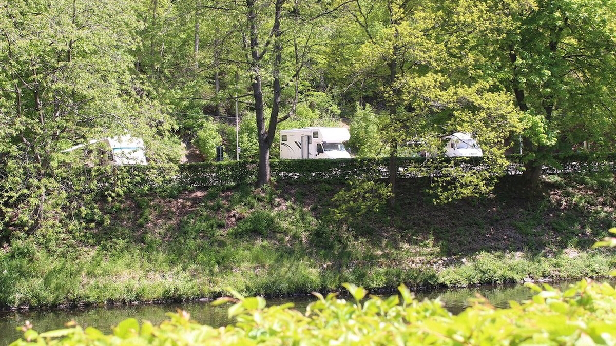 Wohnmobilstellplatz an der Oleftalsperre Hellenthal Wohnmobilstellplatz an der Oleftalsperre
